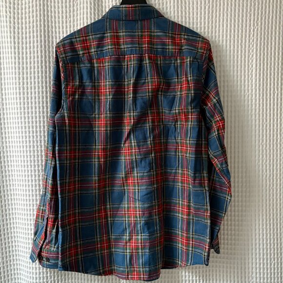 L.L. Bean men's small regular fit scotch plaid flannel shirt gorpcore outdoors - Picture 2 of 3